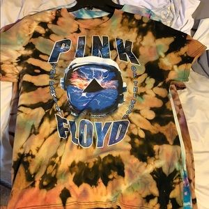 Pink Floyd bleached rock band tee